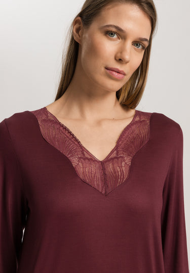 Lilith Tencel™ Lace Trim Pajama Set | Vivid Brown 74781-2421